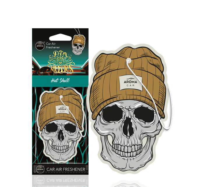 Aroma Car Dia De Los Muertos Hat Skull