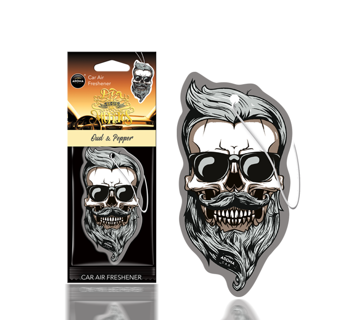 Aroma Car Dia De Los Muertos Oud & Pepper Skull