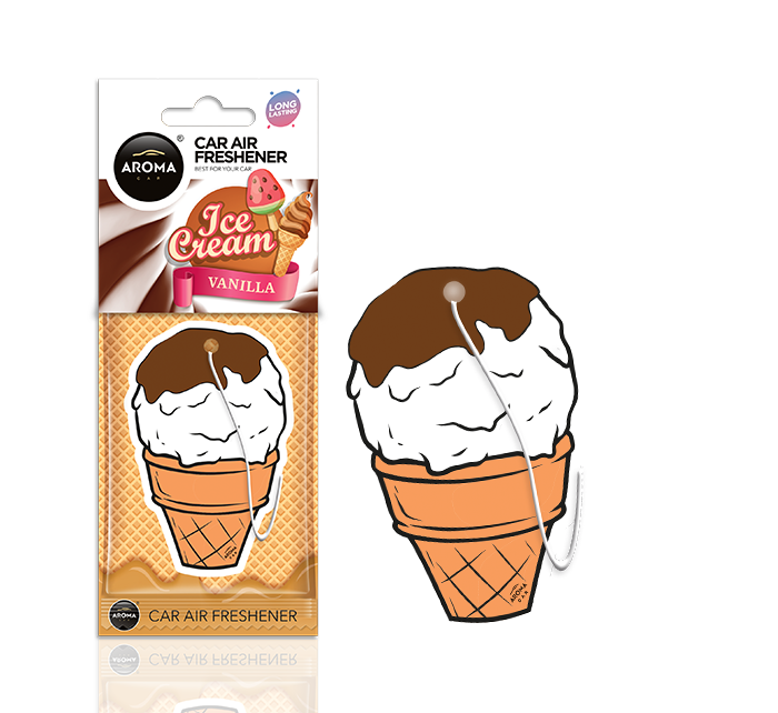 Aroma Car SWEETS Ice Cream Brown